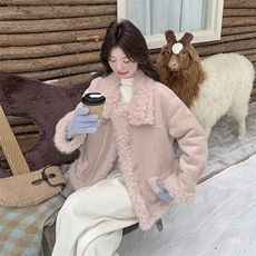 158长毛卷皮毛一体158-P205-P308，女装毛呢外套，2C232