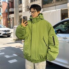 堆堆袖棉衣男冬季新款港风休闲连帽棉服学生面包服MF9006-P95，男装棉衣，星座214-3