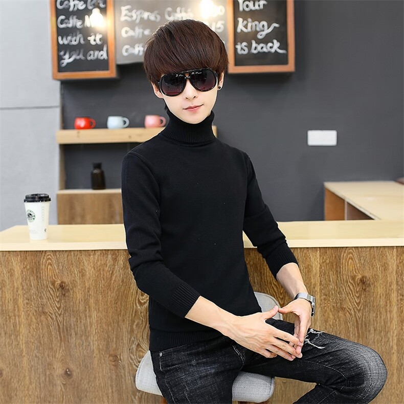 403-2-M31-M到3XLP20主椎新款跑量高领针织衫男毛衣4XL到5XLP25，男装针织衫/毛衣，星座1018-1​