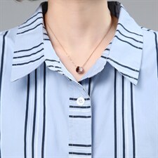 2021春季新款时尚百搭休闲条纹长款衬衫，女装衬衫，小林双子