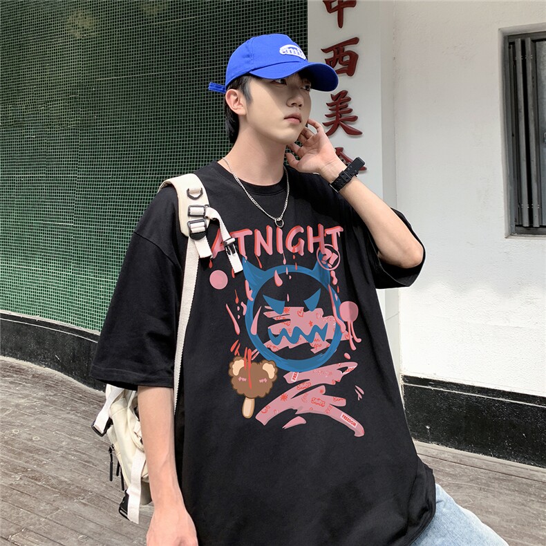 大！！中性风七个色共56个码纯棉短袖t恤A422-1-DT18-P25控39,男装T恤,电商A422-1