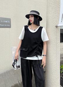 夏季新款两件套马甲图片