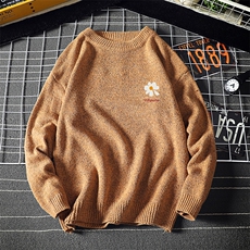 M19059-P45加绒款-P65加厚加绒毛衣男大码毛线衣男针织衫男线衫，男装针织衫/毛衣，电商A040A