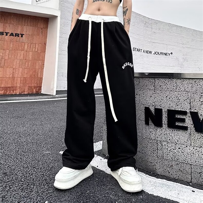 新款长裤潮流时尚潮牌哈伦裤潮日系男休闲裤微弹宽松型KB71-P40,男装休闲裤,星座1109-3