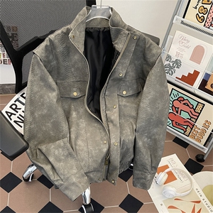 夹克外套男春秋宽松休闲高街痞帅立领上衣服JK0286-P93图片