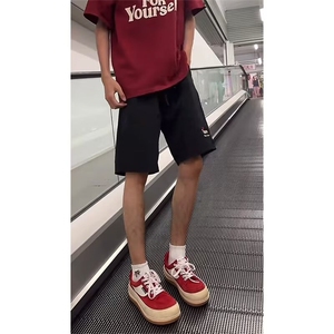 夏季薄款休闲裤子男女款百搭宽松直筒复古痞帅显瘦长裤图片