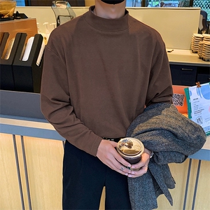 德绒打底衫可二开HD1318-TP20控价38冬季百搭韩风男生纯色卫衣