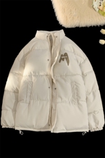 情侣棉衣新款立领面包服M字母棉服棉袄外套3352-P65控98量大有差，男装棉衣，星座207