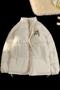 情侣棉衣新款立领面包服M字母棉服棉袄外套3352-P65控98量大有差图片