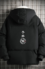 MY16070-P100加厚加绒连帽衣男大码服男面包服男网格挂拍，男装棉衣，电商A040A