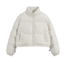 白底平铺二开立领短款面包服时尚保暖棉服A247-MY500特批65，男装棉衣，电商A247