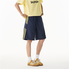 夏季新款美式潮流条纹宽松休闲冰丝五分裤B315-K25792-特p25控48，男装牛仔裤，电商B315