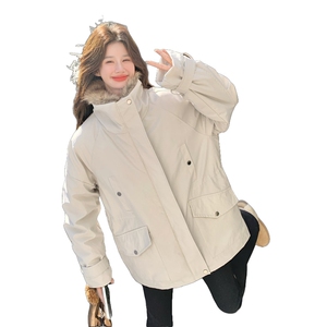新款！毛毛保暖工装休闲派克服外套2C133-8996-P255-K378图片