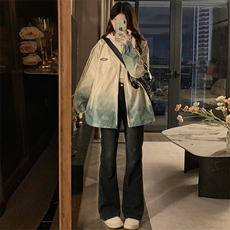渐变色冲锋衣外套女2025春季宽松户外上衣夹克潮C844-P100，男装夹克，星座911-2(原星座613-2）