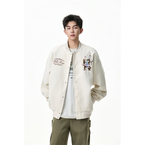 美式重磅学院风万针刺绣棒球服夹克 WT2521-特P92-控168图片