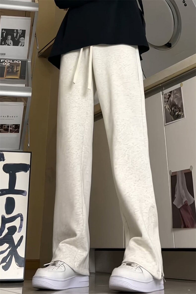 微辣卫裤休闲裤拉链阔腿裤加绒保暖KJ8569-特P48/常规K8457-特P40,男装休闲裤,电商A007