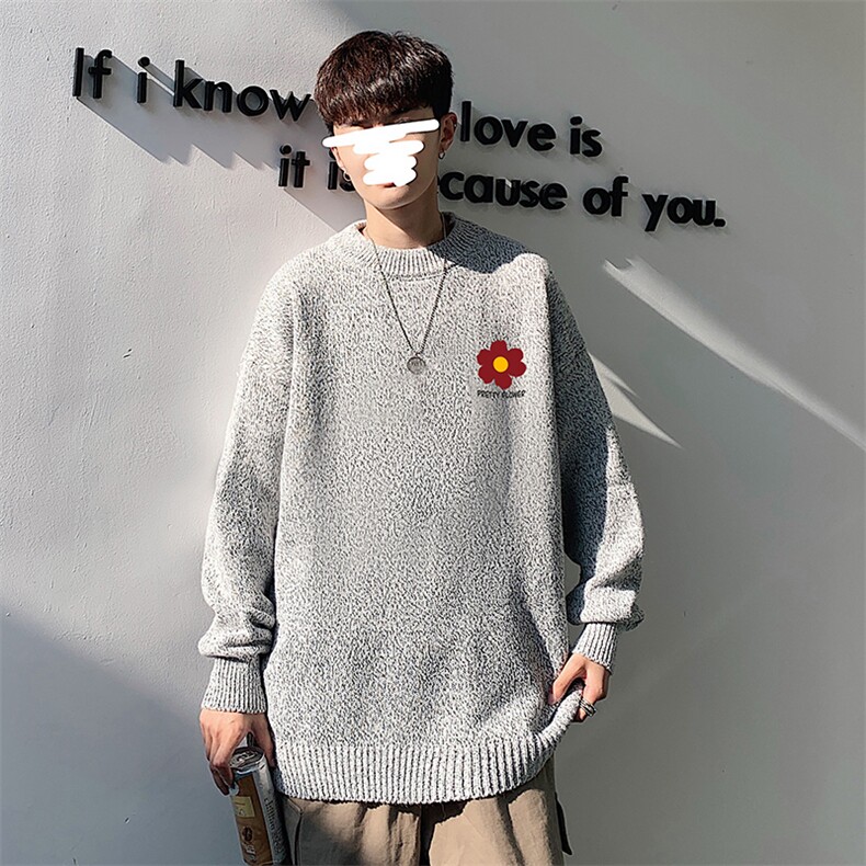 加厚加绒毛衣男大码毛线衣男针织衫男线衫M19257-P45加绒款-P65,男装针织衫/毛衣,电商A040
