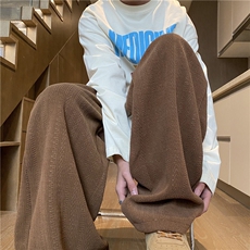 抖音品质春季新款潮流麦穗条宽松休闲裤B315-K25671-特P35控68，男装休闲裤，电商B315
