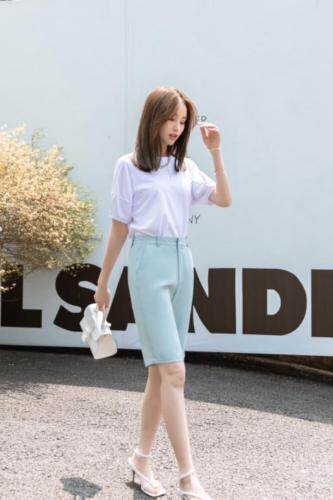 经典五分裤，女装，杭派依秀