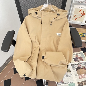 2024春季新款美式机能工装夹克男潮牌连帽冲锋衣 现货 W8160-P63图片