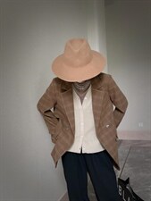 羊毛格子外套，其它，麦缇诺