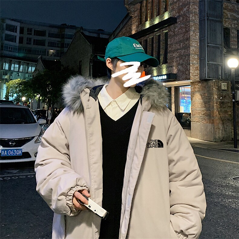 MM48232-P130冬季大毛领棉衣男士大码加厚棉袄男棉服,男装棉衣,电商A040