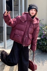 现货2025冬装加厚高品质白鸭绒休闲羽绒服女，女装羽绒服，苗苗