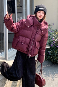 现货2025冬装加厚高品质白鸭绒休闲羽绒服女图片