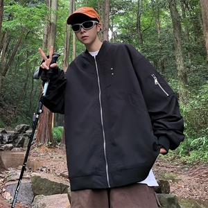 夹克男潮街头痞帅宽松外套棒球服情侣休闲上衣潮JK902 P63图片