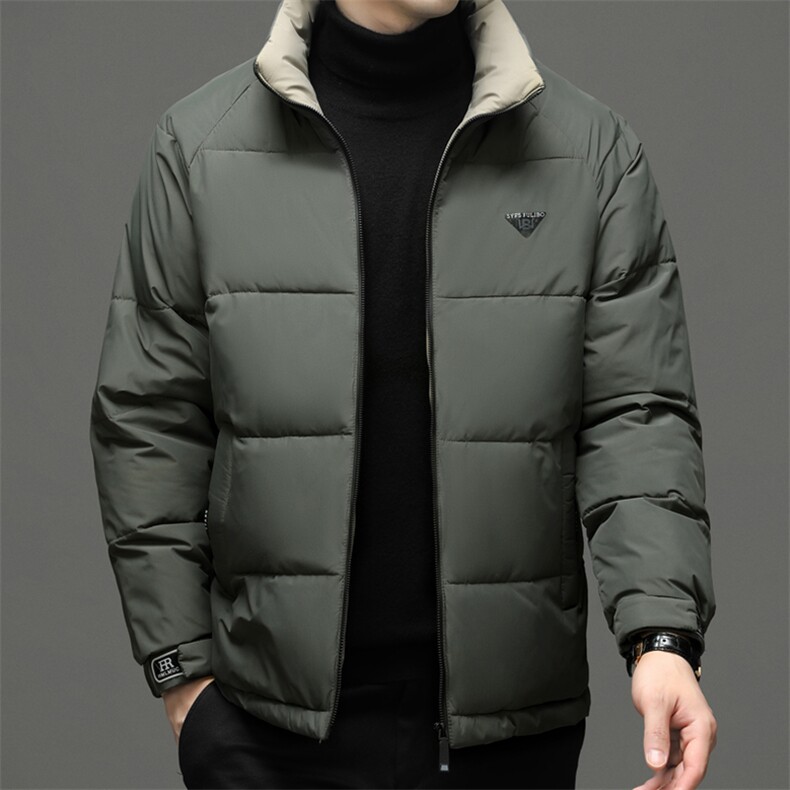 QA2283钱塘2020-2冬季厚款商务休闲立领百搭中年男士羽绒服P92,男装羽绒服,钱塘207-2