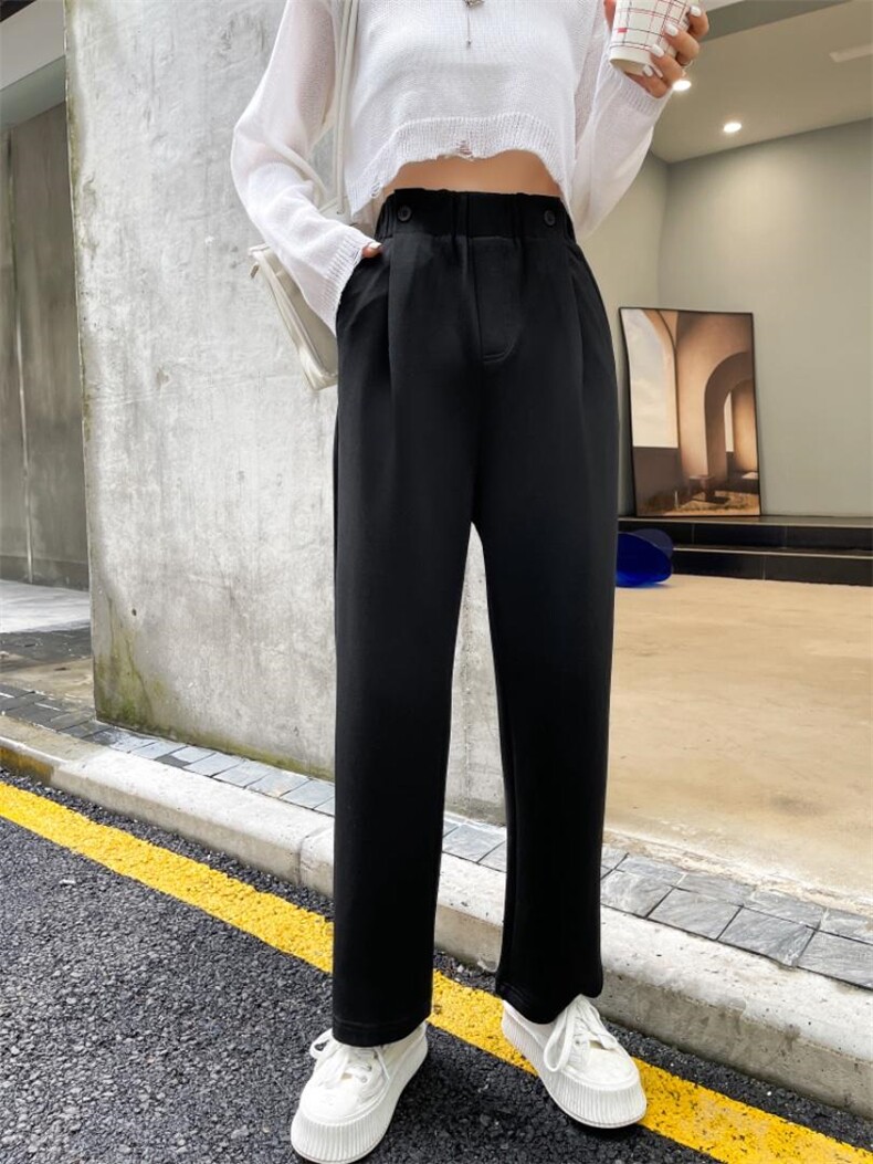 秋季卫裤空气层两色，女装休闲裤，LC裤子