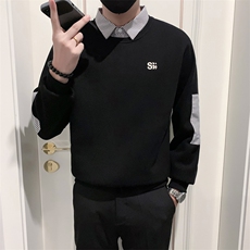 WY1391常规P60控88加绒P68控98假两件小伙风休闲卫衣，男装卫衣，电商B340