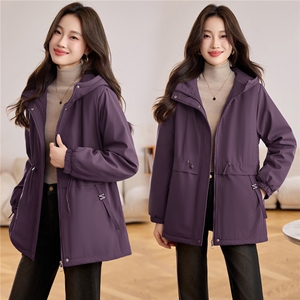 现货派克服加绒加厚保暖洋气收腰显瘦2025冬季女中长款外套图片