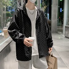 高街外套男夏季薄款潮流个性连帽防晒衣潮牌宽松夹克 W3151-P32图片