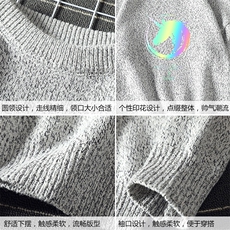 M19138-P45加绒款-P65加厚加绒毛衣男大码毛线衣男针织衫男线衫，男装针织衫/毛衣，电商A040A
