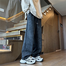 脏脏裤情侣宽松直筒休闲运动卫裤A472特P40控68，男装休闲裤，电商A309
