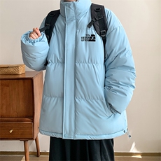 棉衣男冬季新款港风宽松羽绒棉立领面包服学生棉服MF900-P58(现货，男装棉衣，星座214-3