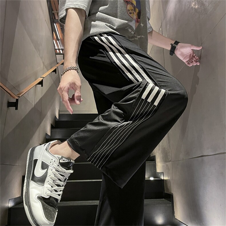 抖音高品质夏季冰丝薄款休闲九分裤男BK231-特P38控68图片
