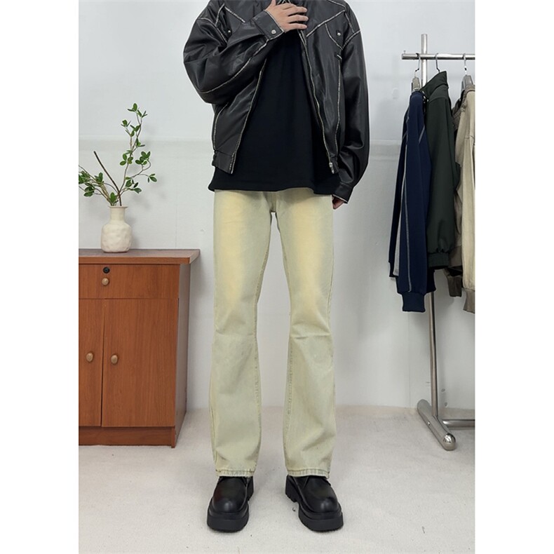 冬季美式ins高街vibe水洗加绒牛仔裤货号加绒K2316P70常规P55图片