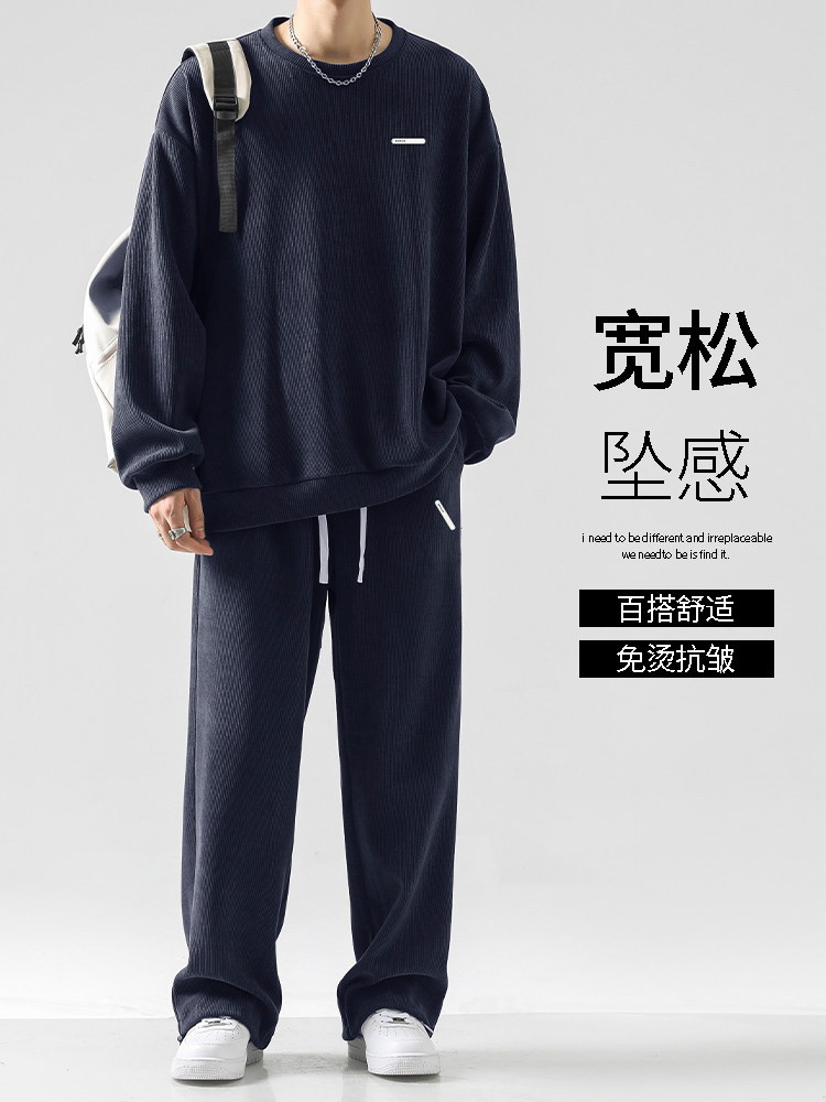 美式高街时尚休闲套装重磅条绒两件套TZ815-特批98,男装休闲套装,星座718