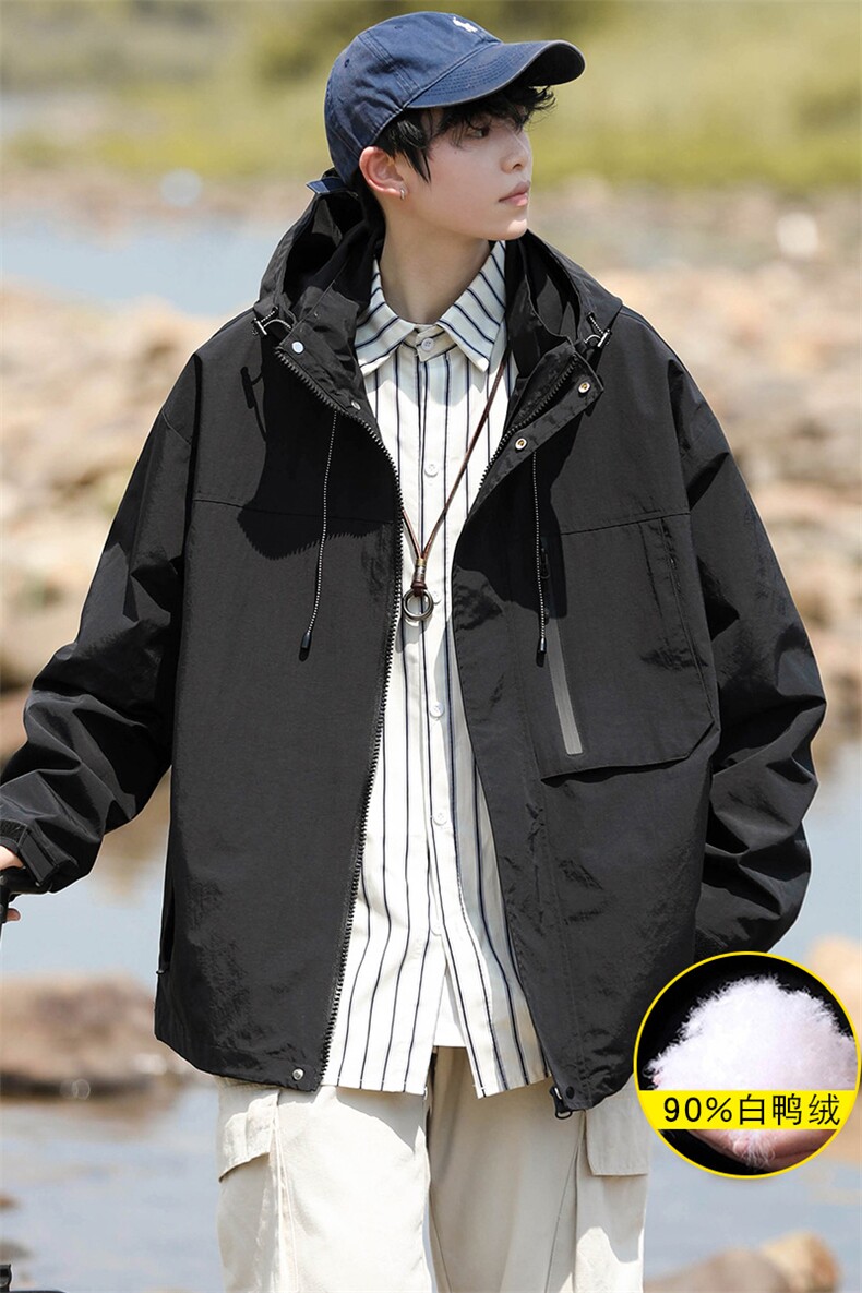 2023冬款三合一冲锋衣潮牌加绒羽绒服外套男女8311-P210控价299,男装羽绒服,电商A441-1