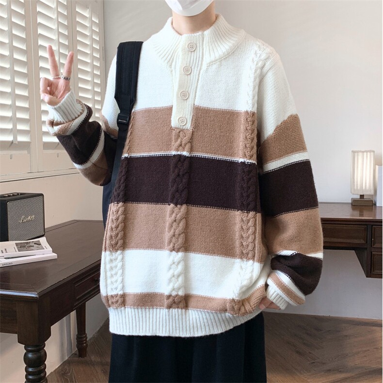 【新品】2025秋冬男士时尚休闲百搭针织连帽毛衣潮流-M243-P63,男装针织衫/毛衣,星座1105-1