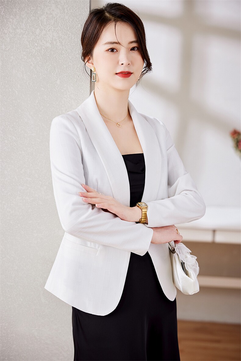 2025春秋新款小香风西装外套女短款修身收腰气质短外套,女装西装,婵米儿