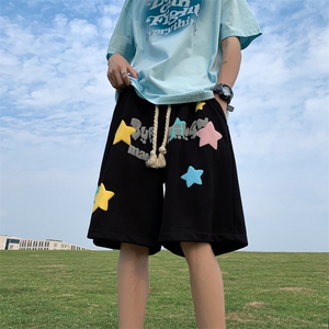 DK666 P45 控58 多巴胺夏季男士短裤五分裤宽松潮流情侣装潮流图片