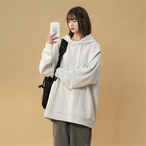 WY5001/P65春装新款高品质不起球连帽个性卫衣男潮流宽松上衣外套图片