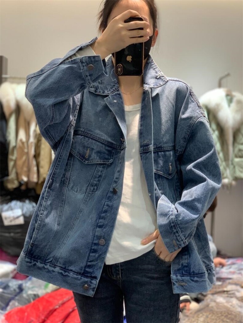 时尚潮ins简约百搭牛仔外套,女装其它,L·H·X
