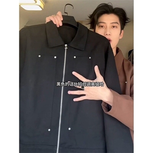 Q23/P62 美式复古翻领夹克外套男士图片