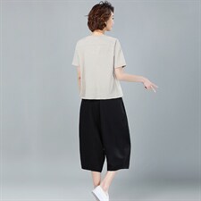 2021年夏季新款韩版宽松显瘦套装女休闲两件套装小个子潮，女装套装/套裙，简韵佳
