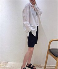 高廓形衬衫，女装衬衫，禾衣