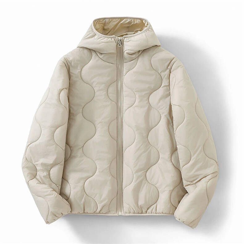 高品气绒服（两面穿）短宽版轻量化连帽棉服棉衣男女A1225-P88,男装棉衣,星座1505